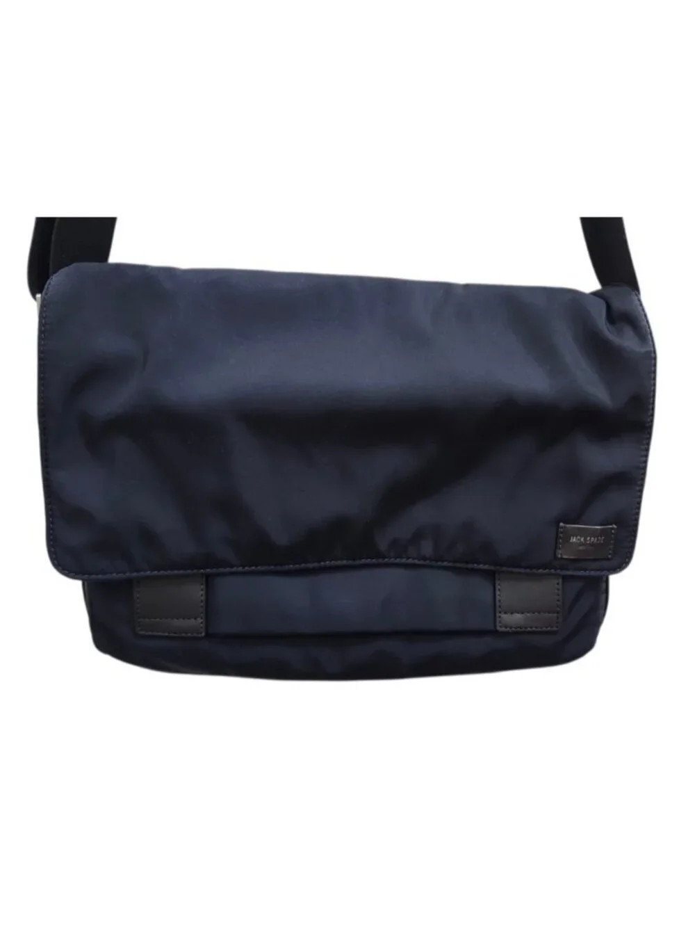 Jack Spade New York Navy Nylon Messenger Bag Crossbody Laptop Travel Work